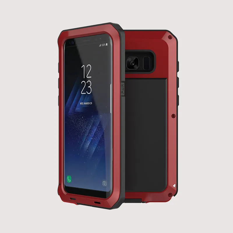 AKASO Heavy Duty Protection Luxury Doom Armor Shock Metal Aluminum cell phone case For Samsung Galaxy S8 Plus | Мобильные телефоны
