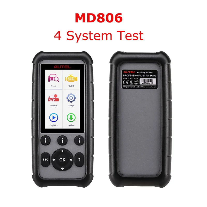 autel MaxiDiag MD806 и MD806 Pro Автомобильный сканер автомобильный диагностический инструмент инструменты для автоматического сканирования диагностики сканер PK MD802 MD808 - Цвет: MD806