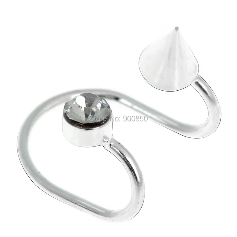 1 шт. женские серьги в стиле панк с заклепками и кристаллами позолоченные