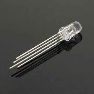 10 шт. 5 мм RGB светодиодный общий катод трехцветные излучающие диоды f5 RGB Clear