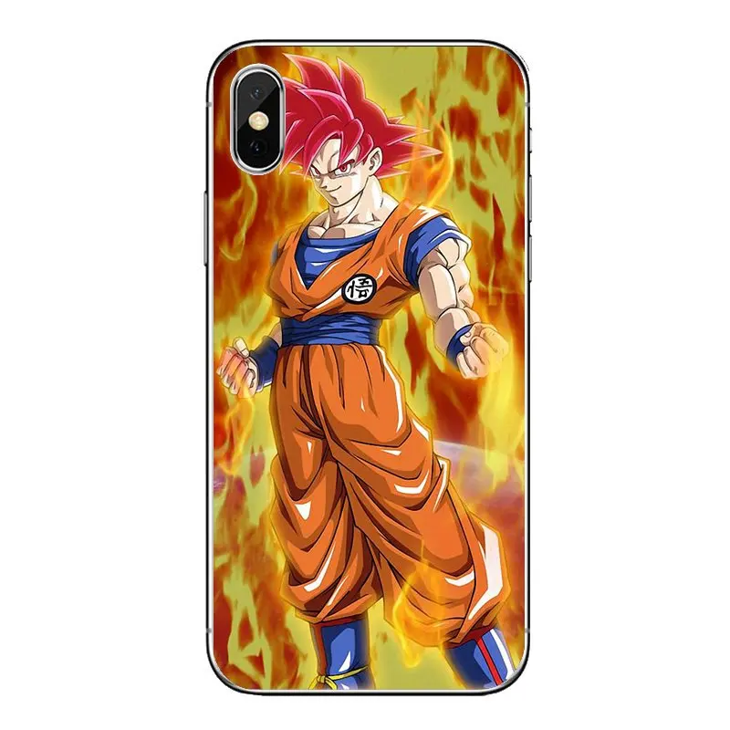 DRAGON BALL Z Супер Saiyan Бог Сон Гоку Силиконовые телефон Обложка сумка для Xiaomi mi A1 A2 5X6X8