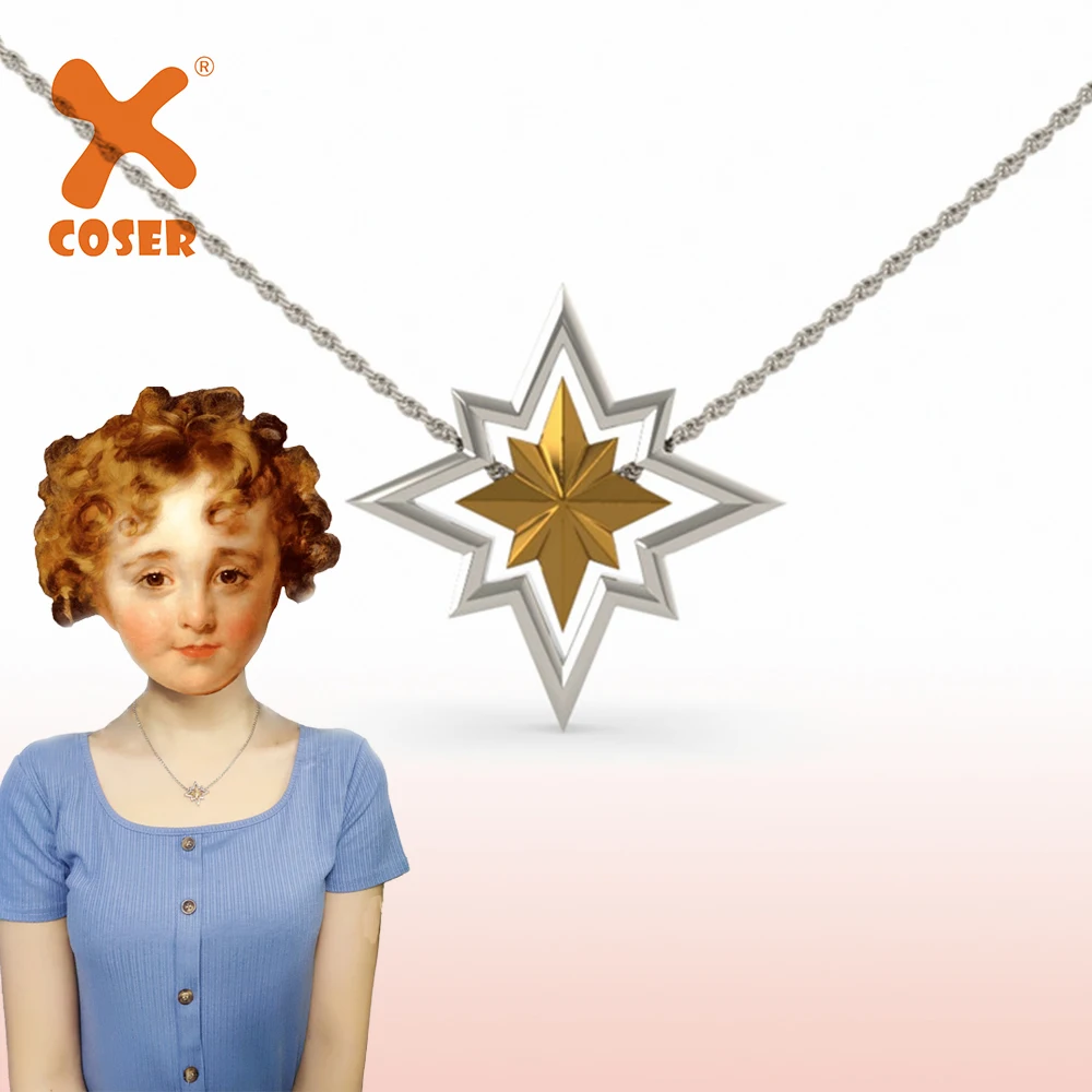 Дизайнерское ожерелье XCOSER из цинкового сплава съемный аксессуар для косплея