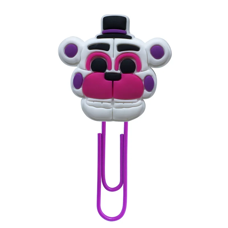 1pcs Five Nights at Freddy's Cartoon Bookmarks Paper Clip School Stationery&Office Supplies Children Best Birthday Party Gift