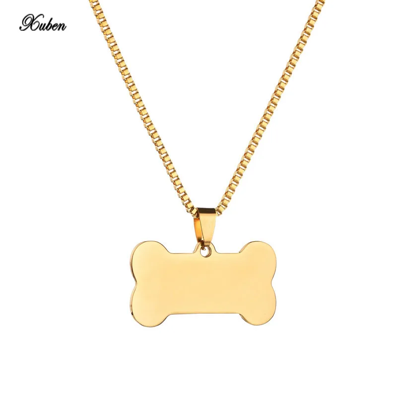 Мужская двусторонняя полированная Подвеска из нержавеющей стали ожерелье