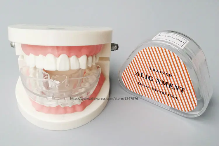 4 коробки Прозрачные Жесткие зубные приборы для взрослых тренировочные скобы