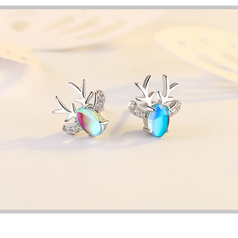 Женский набор украшений BOSCEN в Корейском стиле из циркония виде рогов