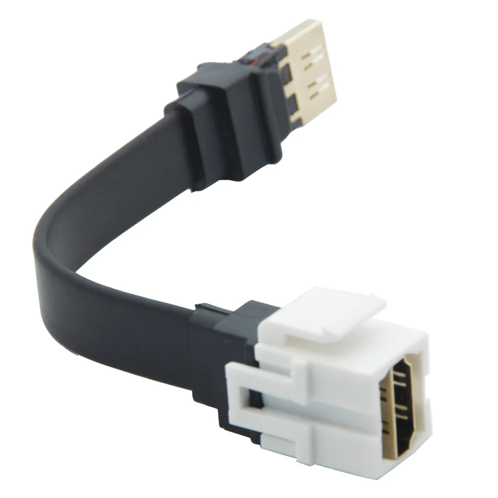 Keystone разъем HDMI с плоским кабелем длиной 15 см