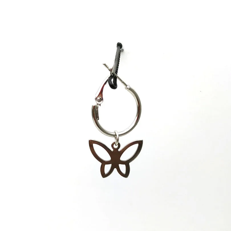 Женские серьги кольца с крестиком бабочкой сердечком рыбой|Серьги-кольца| |