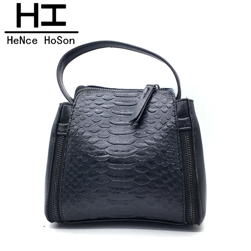 Следовательно hoson женская Кроссбоди мешок Змеиный искусственная кожа ведро