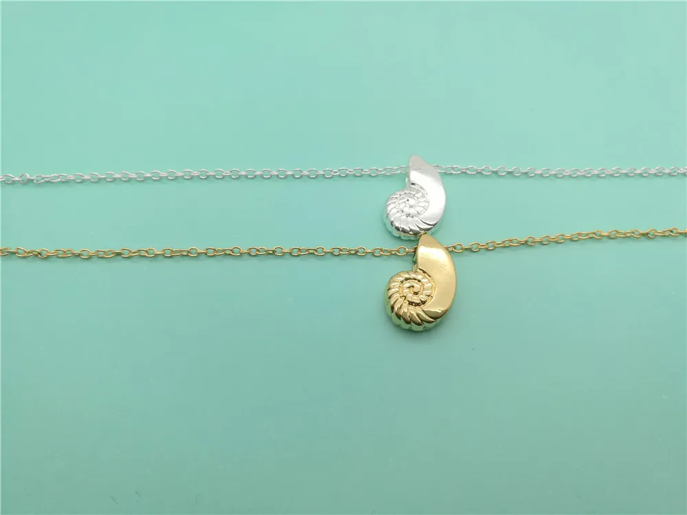 Cute Seashell Bracelet Ariel Voice Shell Spiral Swirl Sea Snail Ocean Beach Conch Bracelets Nautical jewelry | Украшения и