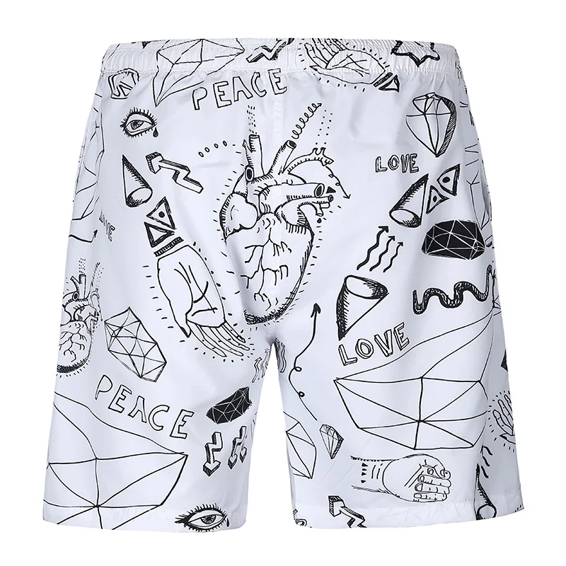 Новое поступление Пляжные штаны креативный 3d Рисунок скетчей пляжные мужские