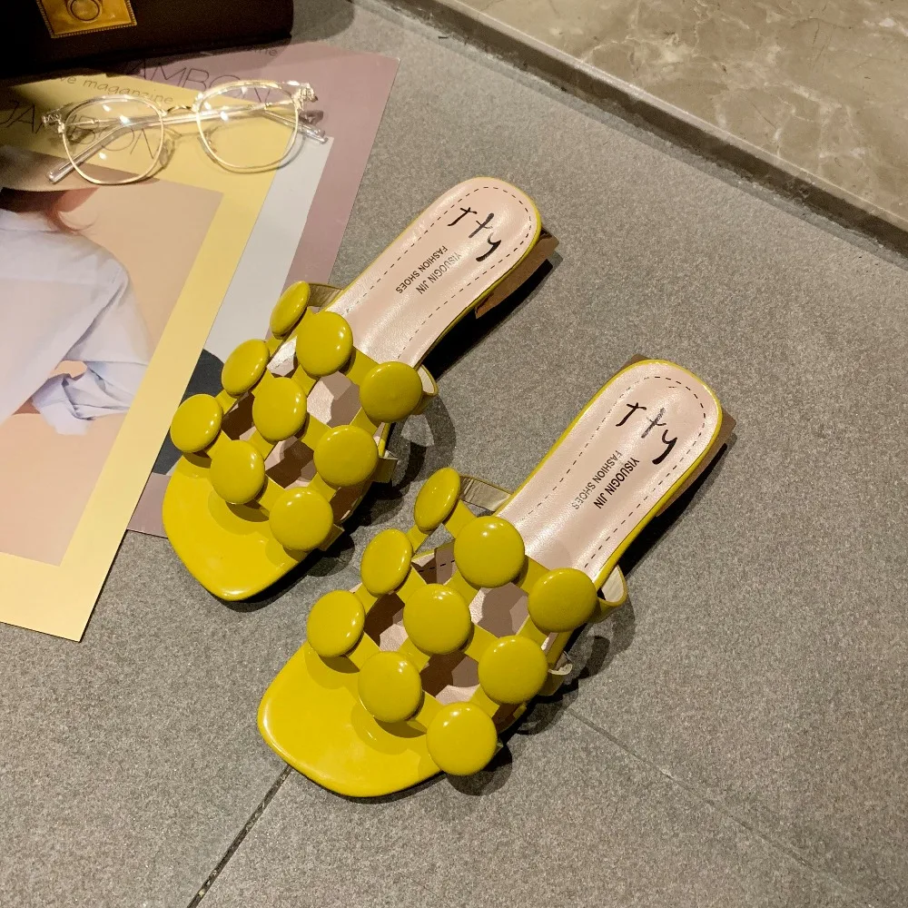 Новинка 2019 года летние женские мягкие новые тапочки обувь из искусственной кожи