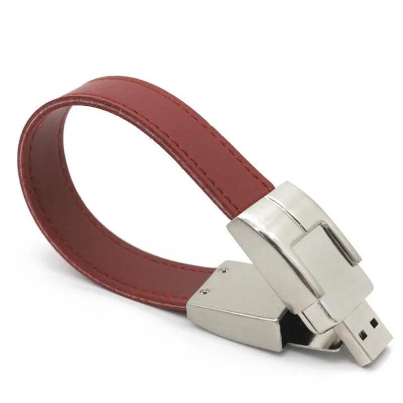 B Кожаный браслет JASTER USB флеш-накопитель 4 ГБ 8 ГБ 16 ГБ 32 ГБ USB 2,0 флеш-накопитель - Цвет: B