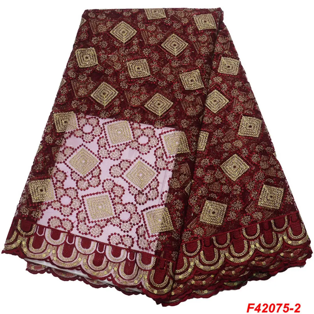 cheap african lace fabric 2019 high quality Square Mesh french embroidery net for wedding dress N2075 | Дом и сад