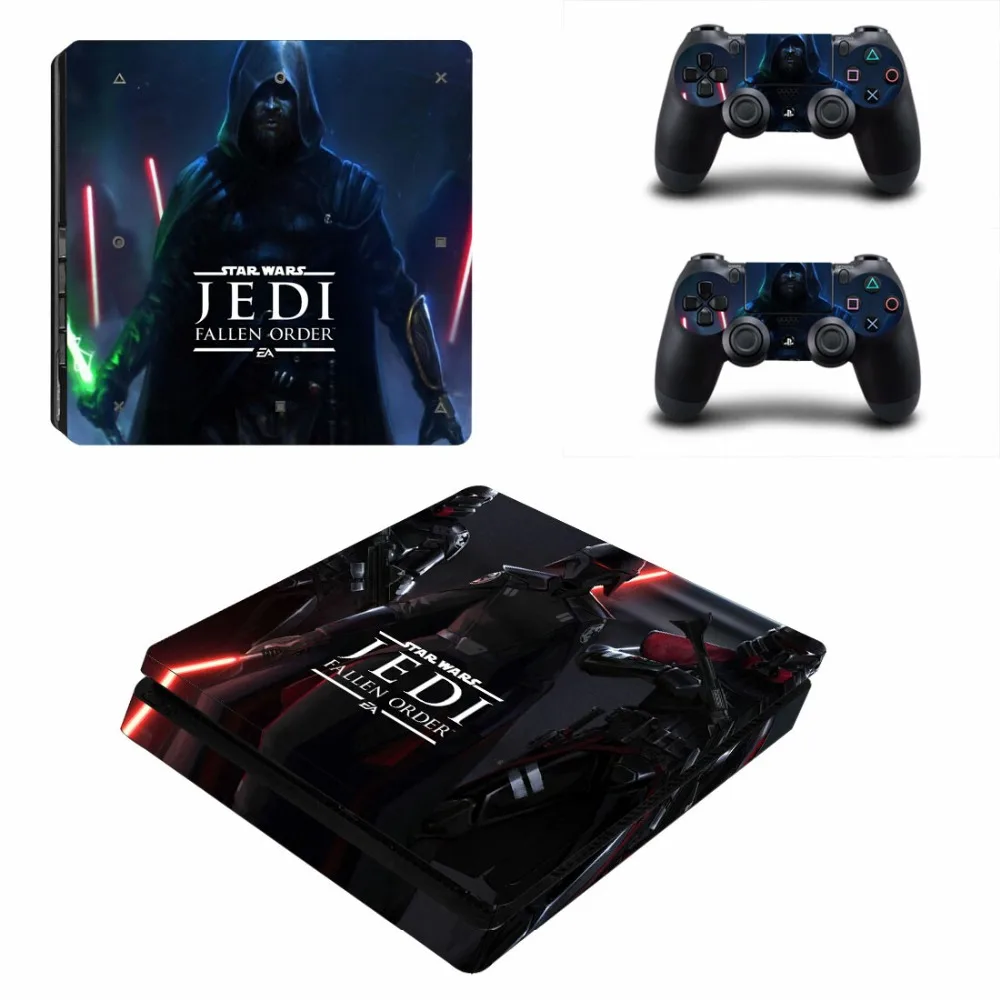 Звездные войны Jedi faved Order PS4 тонкая наклейка защитный чехол для Slim Console &amp Controller