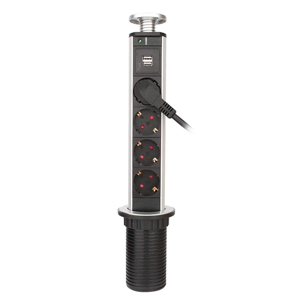 220V 16A всплывающее сокета hgzn Dual USB Порты и разъёмы Электрический настенный