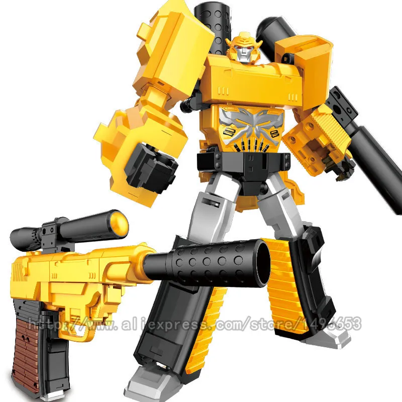 Пистолет для мальчиков Yuexing Mini 15 см крутая трансформация Игрушечная модель аниме