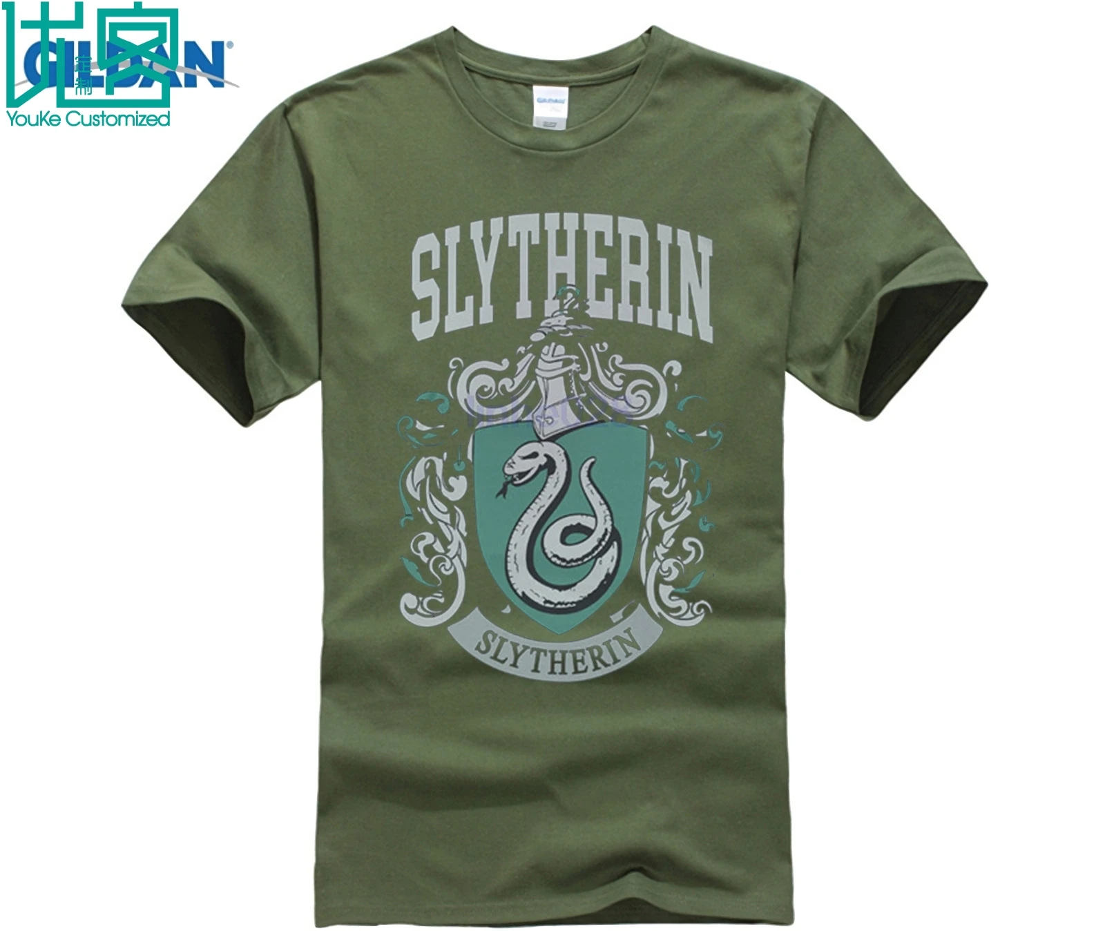 Футболка Slytherin потрясающая футболка с коротким рукавом и уникальным юмором топы