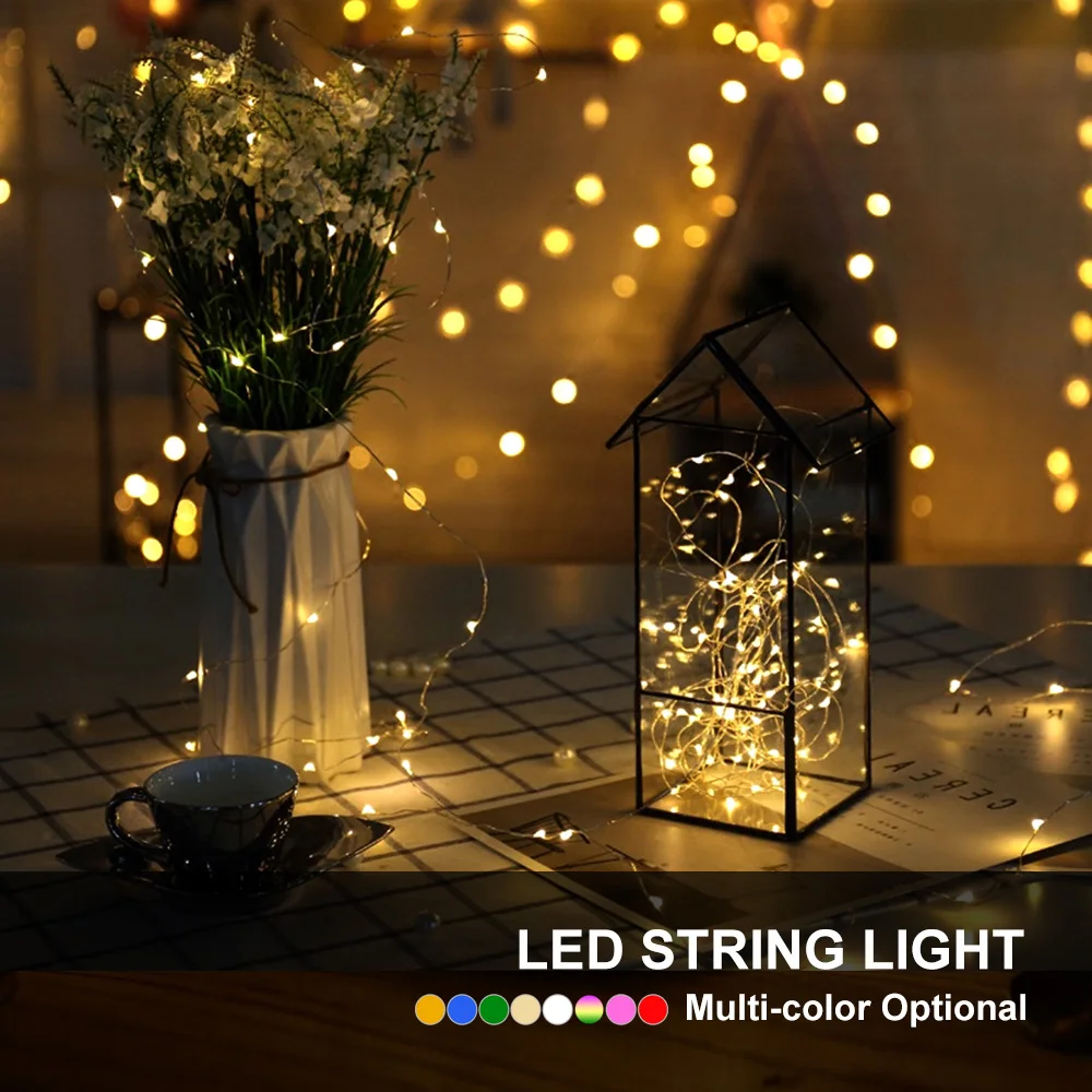 Светодиодная гирлянда на рождественскую елку 2 м 5 10 м|10m led|led 10mled 5m |
