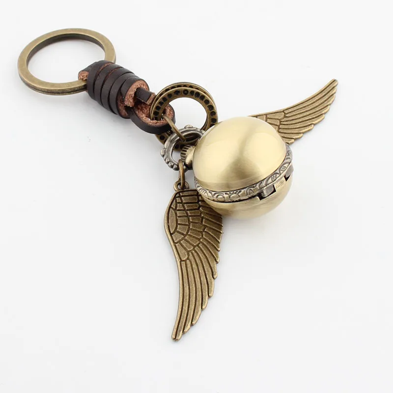 Angel Wings Quidditc золотые Snitch карманные часы брелок шары Snitch брелок Летающий вор прибор для поворота времени вспять