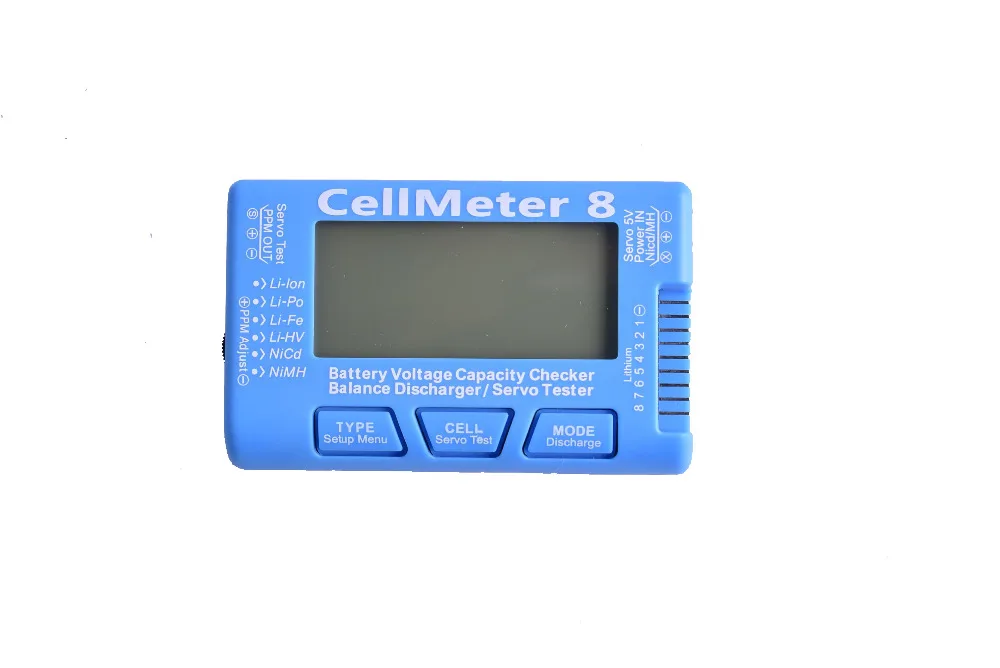 CellMeter RC CellMeter8 батарея бесщеточный мотор Servo Checker тестер 2S 8S LiPo Life Li Ion NiMH Nicd|Детали и