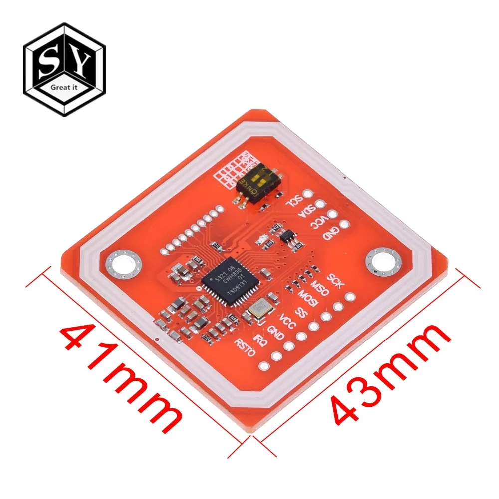 1 компл. GREAT IT PN532 NFC RFID беспроводной модуль V3 пользовательские комплекты писатель режим IC S50 карты PCB аттенна IEC IIC SPI HSU для Arduino