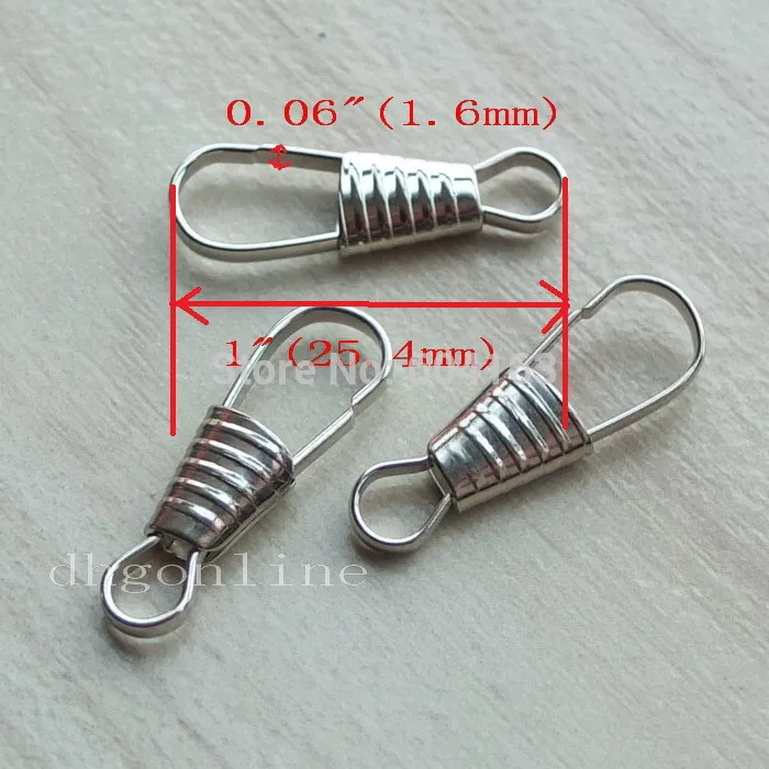 100 шт. крючок на шнурке 1 дюйм 25 мм застежка с застежкой цепочка звено запястье