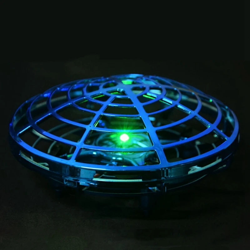 KUONGSHUN Anti-collision Hand UFO Ball Flying Aircraft RC Toys Hand-Controlled Suspension Induction Drone For Child | Электронные