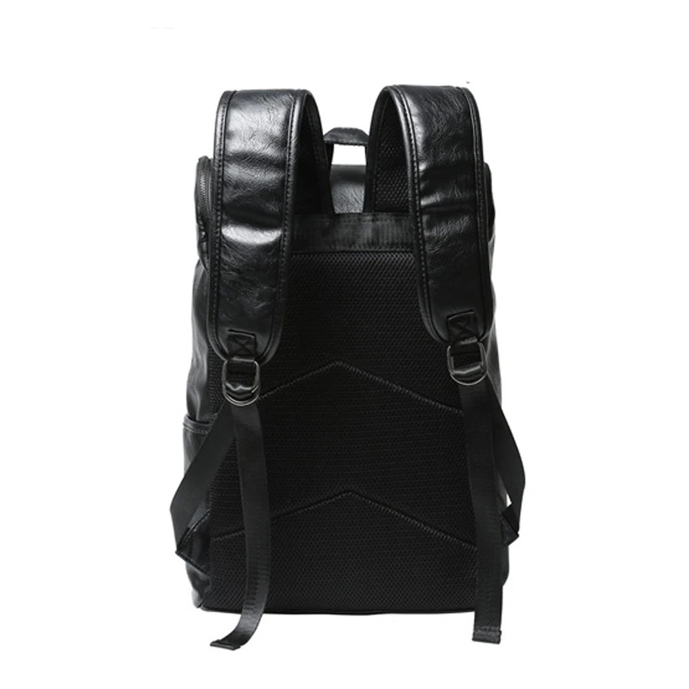 FUSHAN Brand Preppy Style Leather School Backpack Bag For College Simple Design Men Casual Daypacks mochila male New | Багаж и сумки