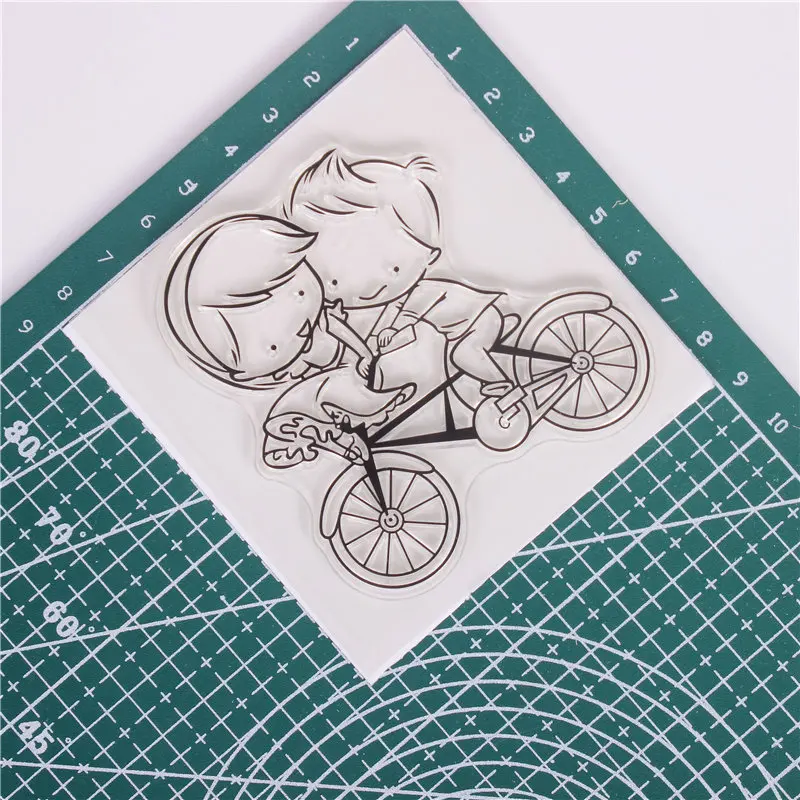 Boys and girls Exquisite transparent silicone rubber stamps/handmade Christmas album for children decorative production | Канцтовары для