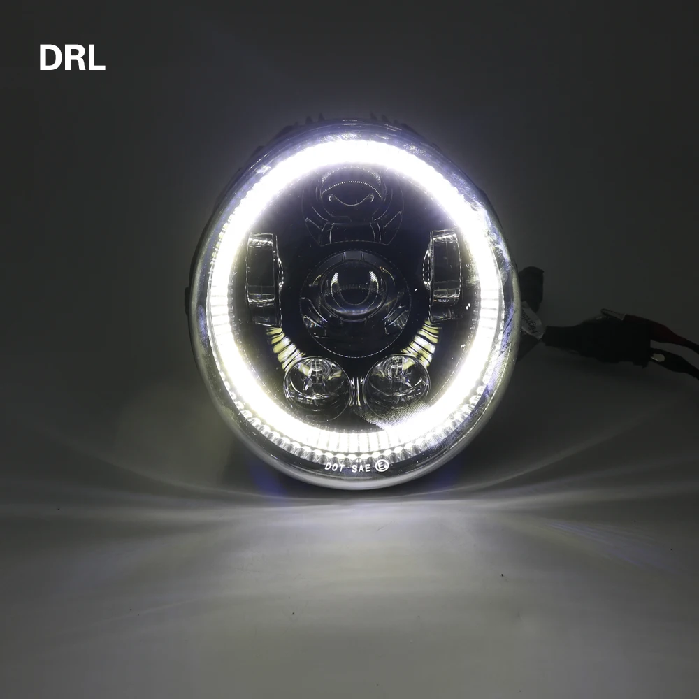 60 Вт светодиодный DRL фара мотоцикла Halo кольцевая для V стержня VROD VRSCA VRSC Rod Muscle