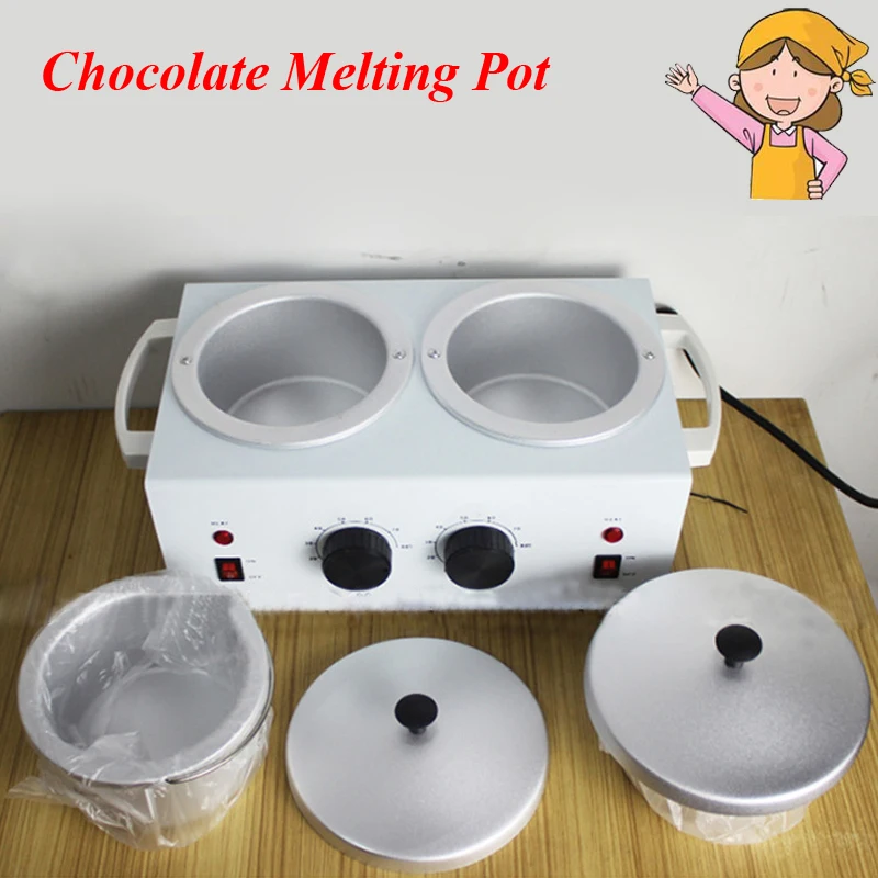 Double Tank Wax Chocolate Melting Pot Water Resisting Heated Machine Soaps Furnace | Food Processors
