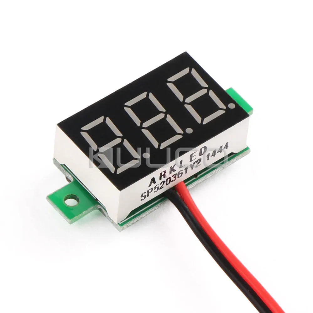 5 PCS/LOT Digital Meter DC 3.0~30V Green Led Display Voltmeter 12V 24V Voltage Meter/Tester | Инструменты