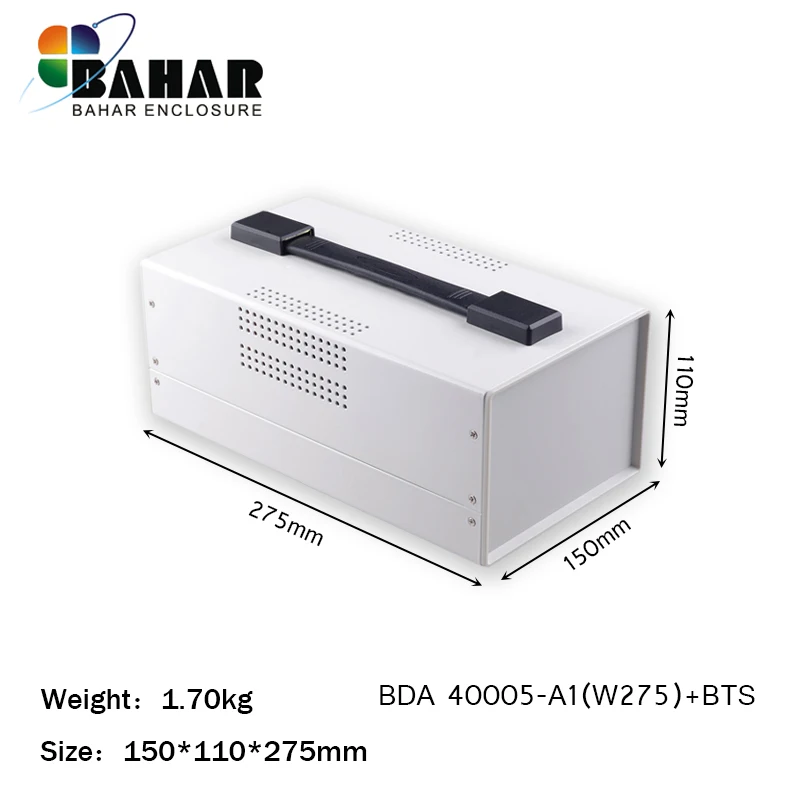 BAHAR 275*150*110 мм Железный корпус для установки электроники коробка для дизайна diy шкаф распределительная коробка железный ящик провод Соединительный корпус