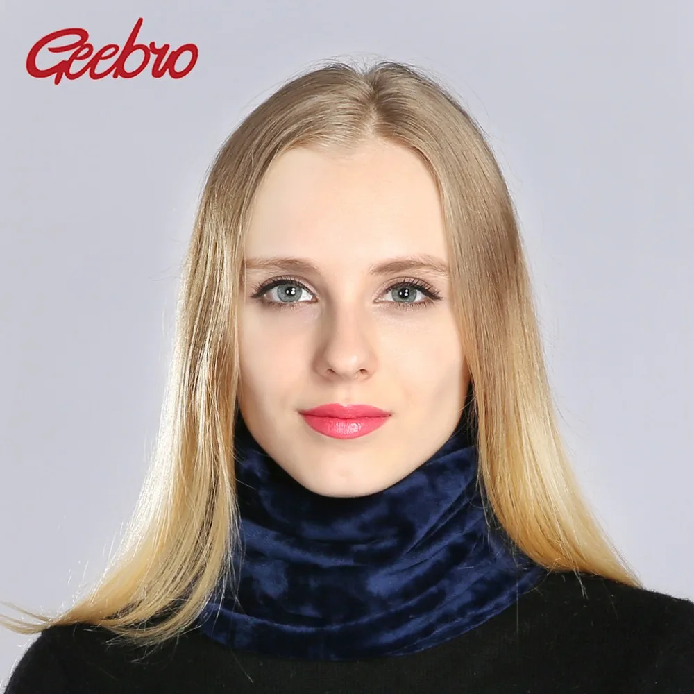 Брендовый женский шарф Geebro зимние повседневные Бархатные облегающие шарфы