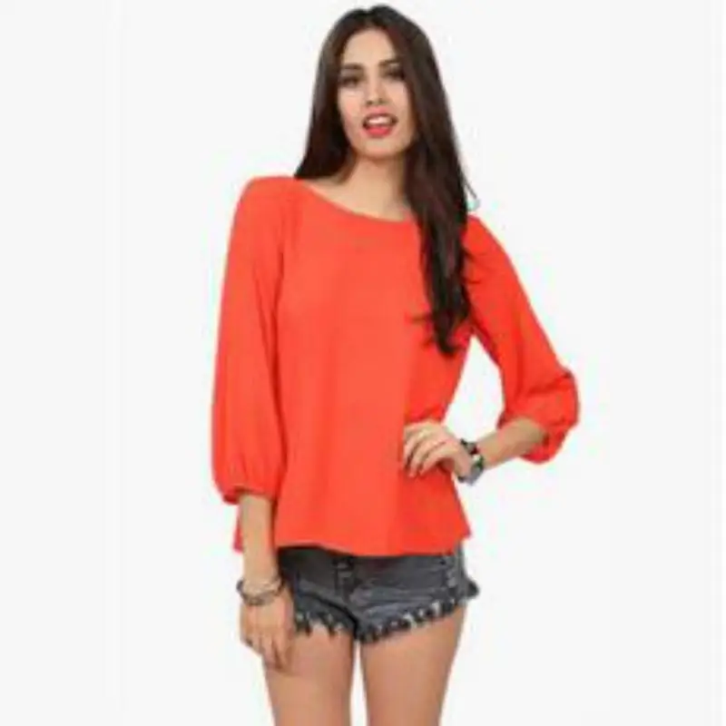 Новые пикантные Женская мода леопардовый шифон Холтер свободные рубашки блузка