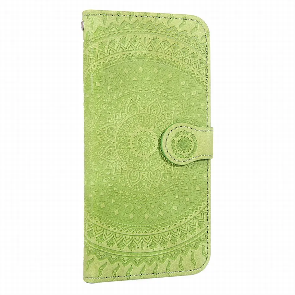 Grass Green Милый чехол для телефона mi 8 Lite Datura для Xiao mi 8 Lite A2 Lite Red mi Note 7 6 Pro 6A кожаный чехол с подставкой для девочек P22F - Color: Grass Green