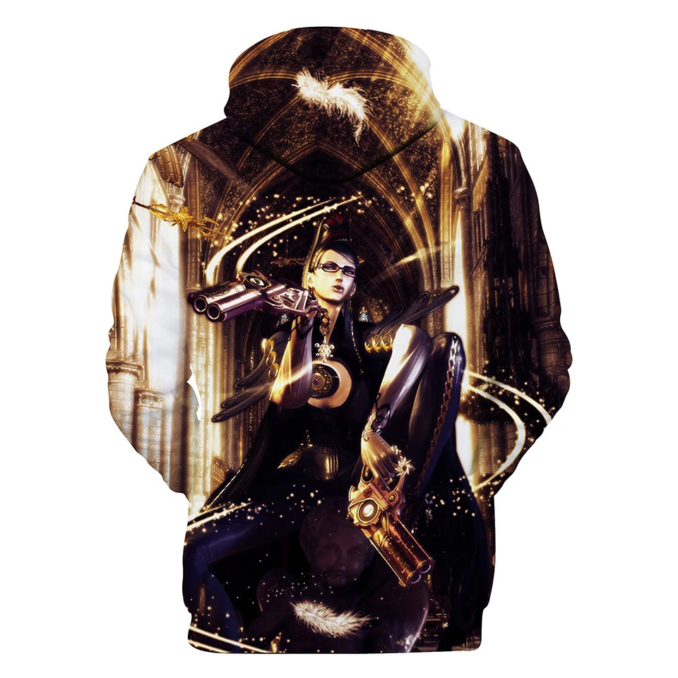 Новинка модный дизайн Bayonetta принт спортивные 3d толстовки Толстовка для мужчин и