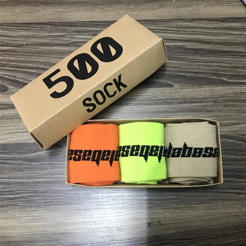 3 пар/кор. модные 500 стильные мужские уличные носки в европейском стиле хип-хоп, мужские и женские индивидуальные носки