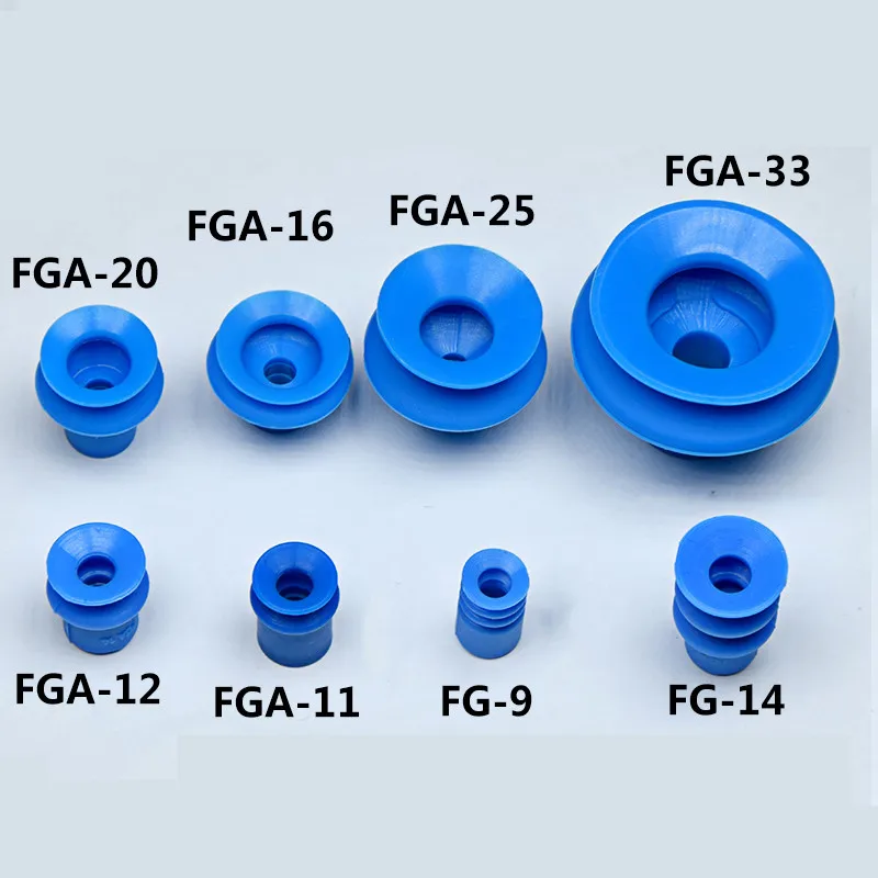 Гофрированный пневматический присоска Вакуумная присоска FG FGA11, 14, 16, 20, 22, 25; большие размеры 33-43, 53