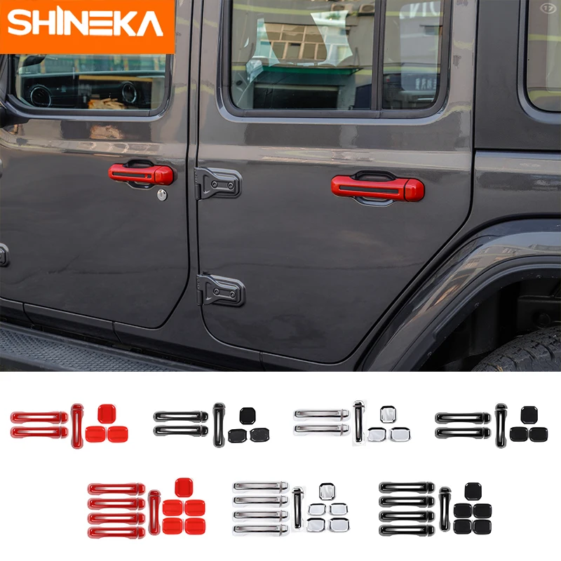 SHINEKA ABS Автомобильная боковая дверная ручка задняя для автомобиля внешняя дверь