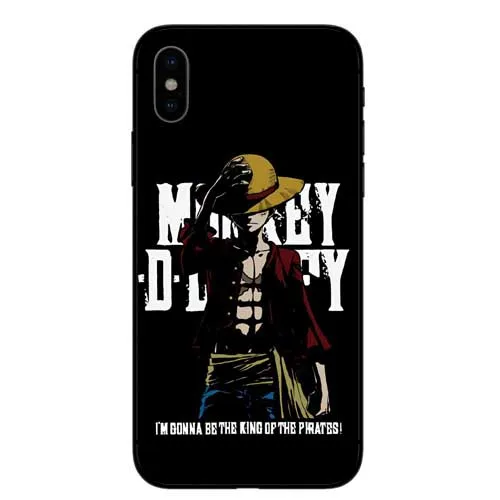 Одна часть чехол для телефона японского аниме Луффи Зоро Coque Apple Iphone 5 6 7 8 Plus S SE X XS XR