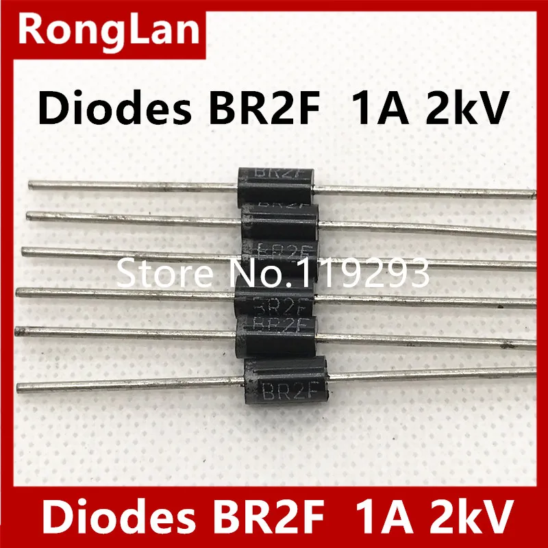 

[BELLA] high voltage high voltage diodes BR2F high frequency high voltage silicon stack 1A 2kV 9X5MM--50pcs/lot