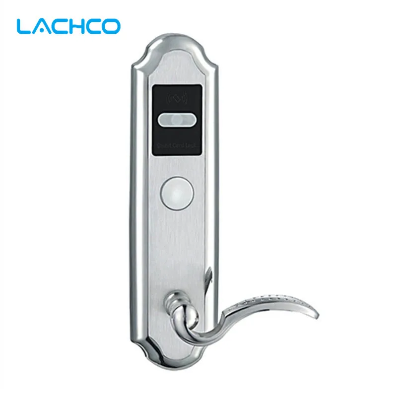 LACHCO электронный RFID карточный дверной замок с ключом для дома гостиницы квартиры
