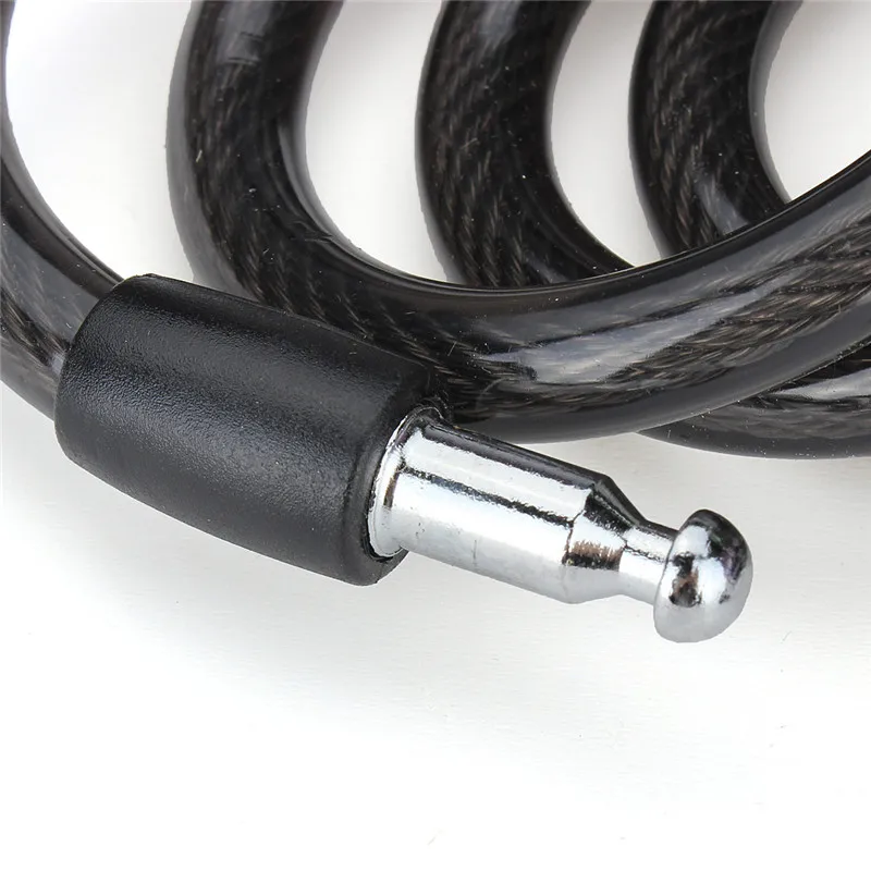 Новое поступление 12x1000 мм замок для безопасности велосипеда горного ключа