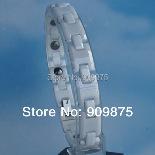 Белый модный дизайн высокотехнологичные магнитные керамические браслеты с