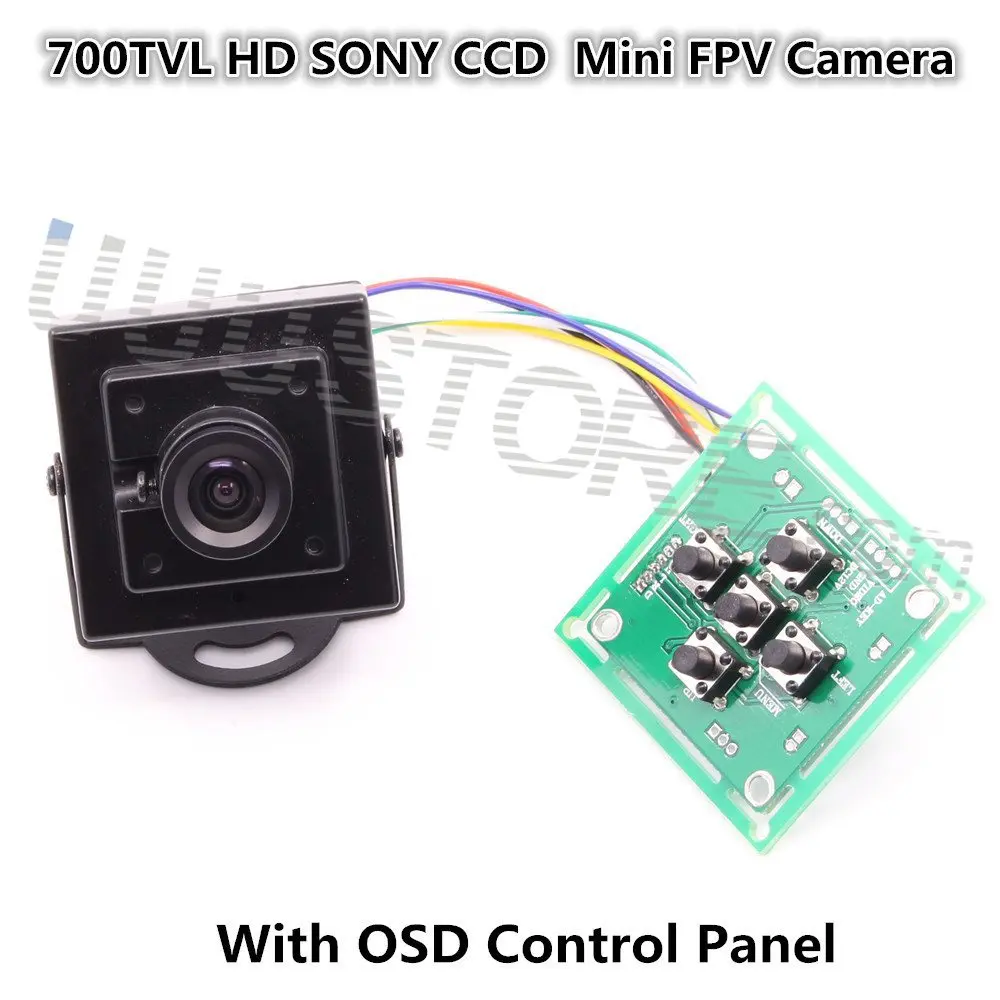 

Мини-камера FPV 700TVL HD 1/3 SONY CCD EFFIO-E с экранным меню для системы NTSC/PAL для радиоуправляемых вертолетов, мультикоптеров автомобиля FPV