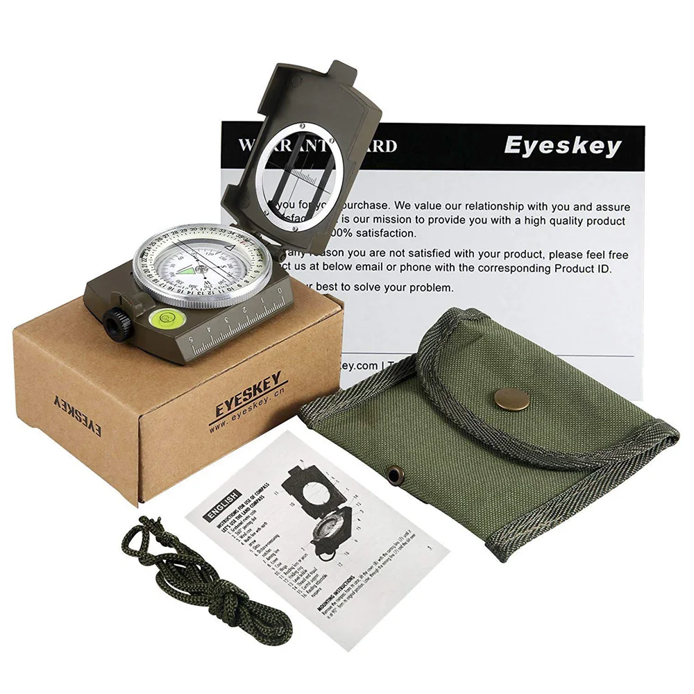 Военный Lensatic Компас Eyeskey компас для выживания туристическое снаряжение кемпинга