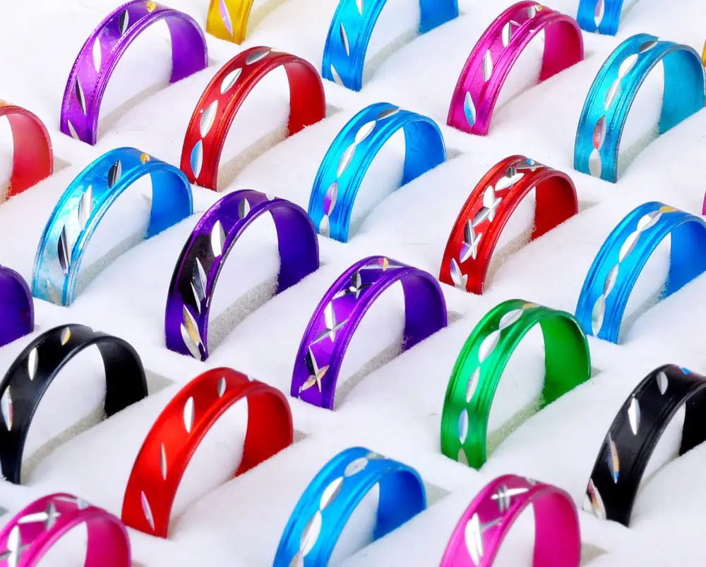 Круглый Мода новая партия ювелирных изделий anillos 100 шт. оптовая продажа много