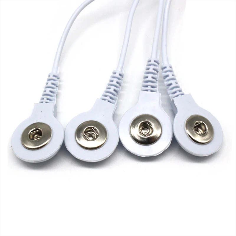 DC 2,5 мм штепсельная вилка электрода свинцовые провода соединительные кабели с 2 или 4 кнопками для цифровой терапии машина массажер 2-way 4-way